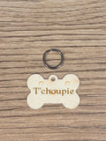 🐶 Médaillon Chien Personnalisé en Aluminium – Motif Céleste ✨