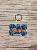 🐶 Médaillon Chien Personnalisé Camo – Nom & Coordonnées