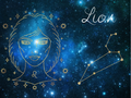 Plaque Astrale Lion Aluminium 20x15 cm – Or Solaire / Argent Céleste